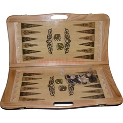 Нарды деревянные с ручкой 40 см рисунки в ассортименте - фото 225275