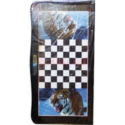 Нарды деревянные с ручкой 40 см рисунки в ассортименте - фото 225283