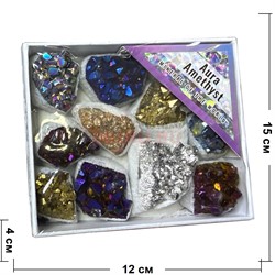 Аметист крашеный друза минерала цена за упаковку - фото 225310