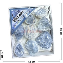 Голубой кальцит друза минерала цена за упаковку - фото 225330