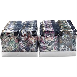 Зажигалка 2 режима с рисунками 20 шт/упаковка - фото 225335