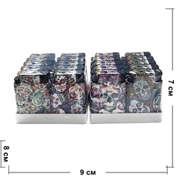 Зажигалка 2 режима с рисунками 20 шт/упаковка - фото 225337