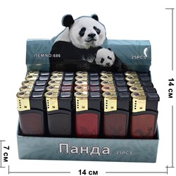 Зажигалка газовая (686) турбо «рисунки в коже» 25 шт/упаковка - фото 225345