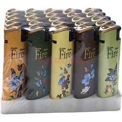 Зажигалка газовая (T-3) турбо «бабочки» 50 шт/упаковка - фото 225348