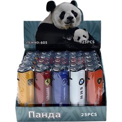 Зажигалка газовая (605) турбо «машинки» 25 шт/упаковка - фото 225350