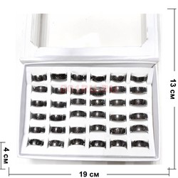 Кольца (M-187) с узорами 36 шт/упаковка - фото 225359