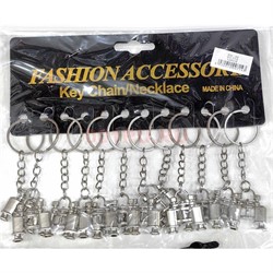 Брелок металлический (KY-714) бинокль цвет металл 12 шт/упаковка - фото 225371