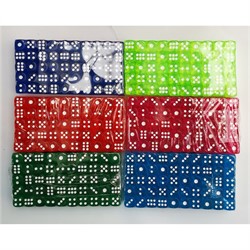 Кости игральные 10 мм 100 шт цвета в ассортименте - фото 225379