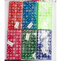 Кости игральные 10 мм 100 шт цвета в ассортименте - фото 225380