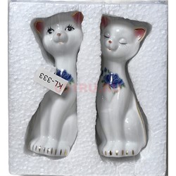 Кошечки из фарфора (KL-333) раздельные 14 см (цена за пару) - фото 225402