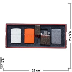 Зажигалка бензиновая цветная 4 шт/упаковка - фото 225405