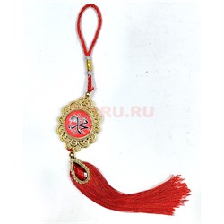 Подвеска мусульманская (G-32) с красными нитками 12 шт/упаковка - фото 225481