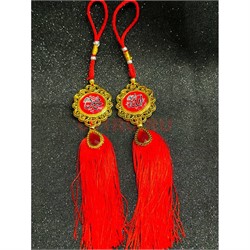 Подвеска мусульманская (G-32) с красными нитками 12 шт/упаковка - фото 225482