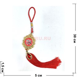 Подвеска мусульманская (G-32) с красными нитками 12 шт/упаковка - фото 225483