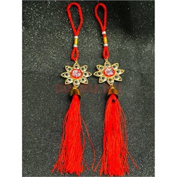 Подвеска мусульманская (G-31) с красными нитками 12 шт/упаковка - фото 225488