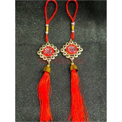 Подвеска мусульманская (G-30) с красными нитками 12 шт/упаковка - фото 225494