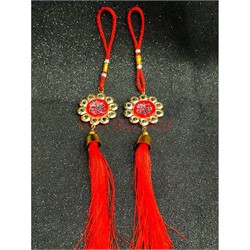 Подвеска мусульманская (G-34) с красными нитками 12 шт/упаковка - фото 225497