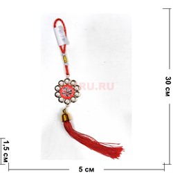 Подвеска мусульманская (G-34) с красными нитками 12 шт/упаковка - фото 225498