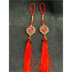 Подвеска мусульманская (G-37) с красными нитками 12 шт/упаковка - фото 225500