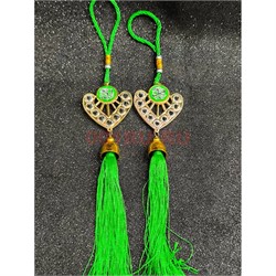 Подвеска мусульманская (G-45) с зелеными нитками 12 шт/упаковка - фото 225510