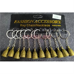 Брелок металлический (KY-938) колокольчик 12 шт/упаковка - фото 225550