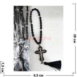 Четки средний размер (B-192B) с деревянным крестом 12 шт/упаковка - фото 225583