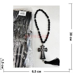 Четки средний размер (B-192H) с деревянным крестом 12 шт/упаковка - фото 225591