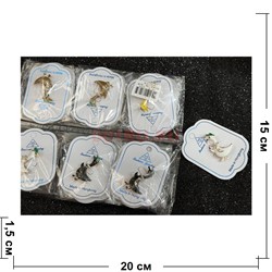 Брошь со стразами (B-169) Гусь металлическая 12 шт/упаковка - фото 225620