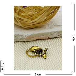 Мышка кошельковая Глаза бриллианты талисман - фото 225668