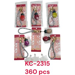 Брелок Ананас (KC-2315) с браслетом 12 шт/упаковка - фото 225831