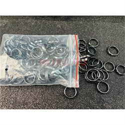 Кольцо из гематита (KL-2137) граненое 100 шт/упаковка - фото 225858