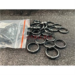 Кольцо из гематита (KL-2134) округлое 100 шт/упаковка - фото 225859