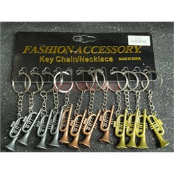 Брелок металлический (KY-710) труба матовая 3 цвета 12 шт/упаковка - фото 225864