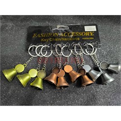 Брелок металлический (KY-750) колокольчик 12 шт/упаковка - фото 225870