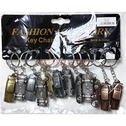 Брелок металлический (KY-931) машина 3 цвета 12 шт/упаковка - фото 225876