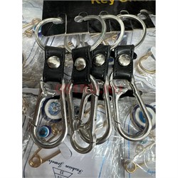 Брелок металлический (KY-807) с карабином 12 шт/упаковка - фото 225880