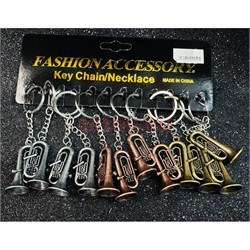 Брелок металлический (KY-950) труба матовая 3 цвета 12 шт/упаковка - фото 225892