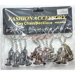 Брелок металлический (KY-950) труба матовая 3 цвета 12 шт/упаковка - фото 225893