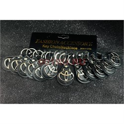 Брелок Toyota (KY-923) кожзам и металл 12 шт/упаковка - фото 225897