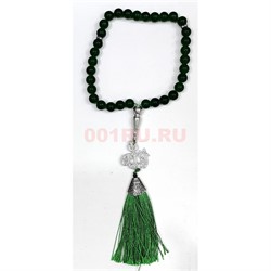 Четки мусульманские 33 бусины Аллах цвет зеленый 12 шт/упаковка - фото 225899