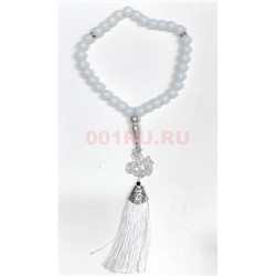 Четки мусульманские 33 бусины Аллах цвет белый 12 шт/упаковка - фото 225900