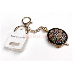 Брелок со стразами «черепаха» с карабином 12 шт/упаковка (KY-4900) - фото 225905