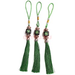 Подвеска мусульманская (HR-B107) зеленая квадратная 12 шт/упаковка - фото 225919