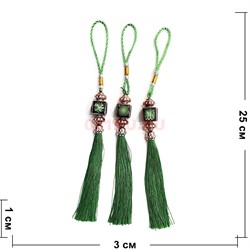 Подвеска мусульманская (HR-B107) зеленая квадратная 12 шт/упаковка - фото 225920