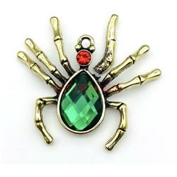 Денежный паук металлический Символ богатства со стразами - фото 225950