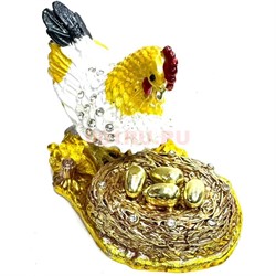 Шкатулка со стразами (3098) "Курица с гнездом" - фото 225952