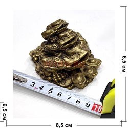 Нэцке Жаба тройная на слитках из полистоуна (KL-43) - фото 225959