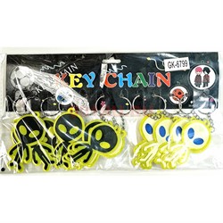 Брелок светоотражающий (GK-6799) инопланетяне 120 шт/блок - фото 225971