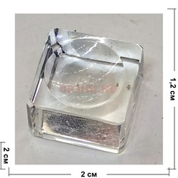 Подставка стеклянная 12x20 мм - фото 225976