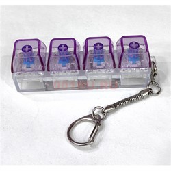 Брелок антистресс клавиатура кейкап 4 кнопки - фото 225986